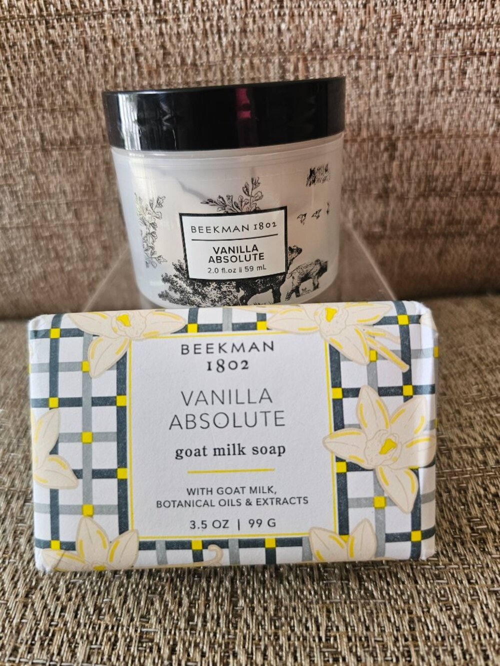 Beekman 1802 Vanilla Absolute Goat Milk Soap & Body Cream 2-Pc Set